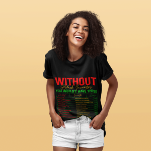 Home Page round neck tee mockup of a woman laughing at a studio m11990 r el2.png